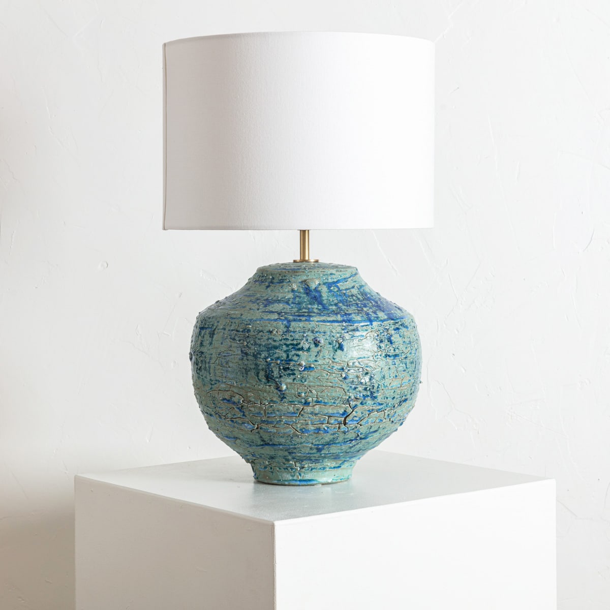 Christopher Maschinot, Blue Green Ceramic Lamp Base