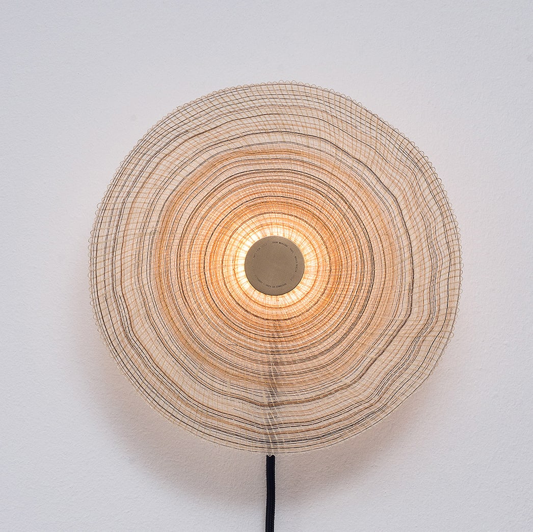 Lamps from Chile, Single Natural-Honey Crin Wall Light