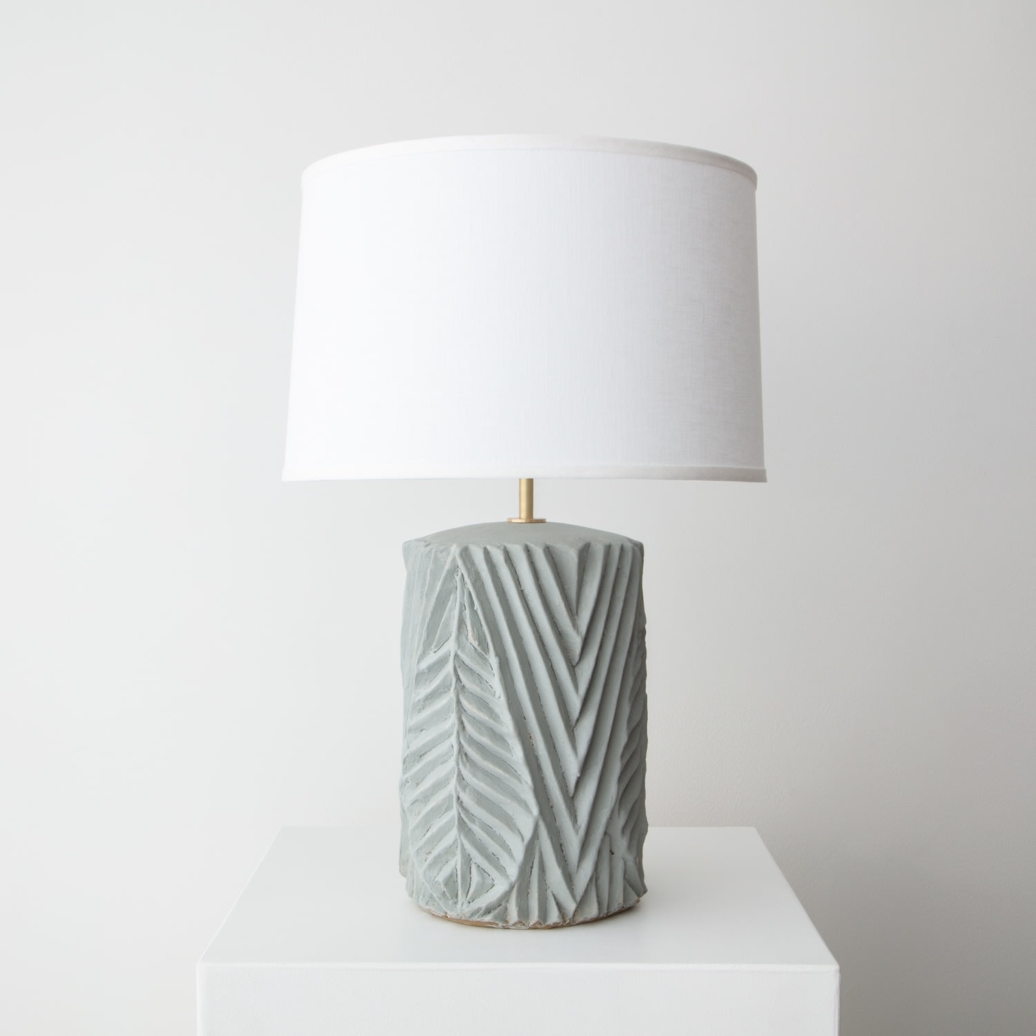 Christopher Maschinot, Leaf Table Lamp in Sage