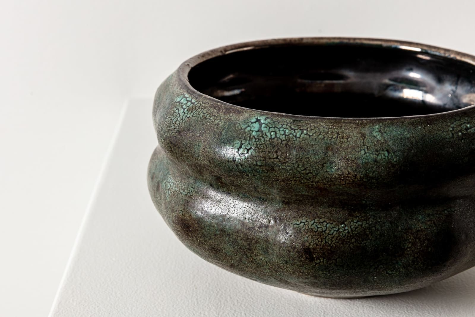 Gary Dipasquale, Green Mottled Low Vessel