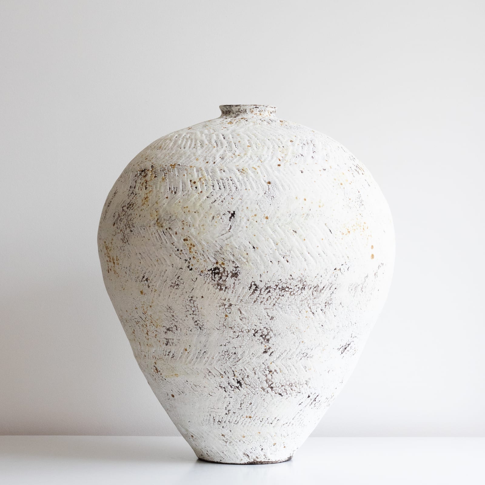 Lise Herud Braten, Large White Moon Vase