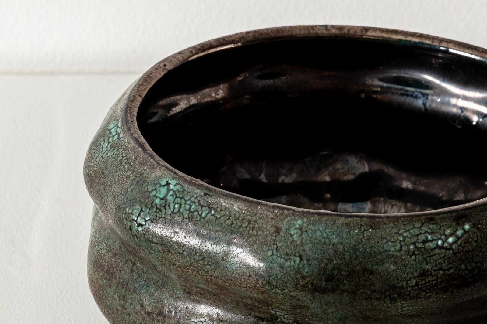 Gary Dipasquale, Green Mottled Low Vessel