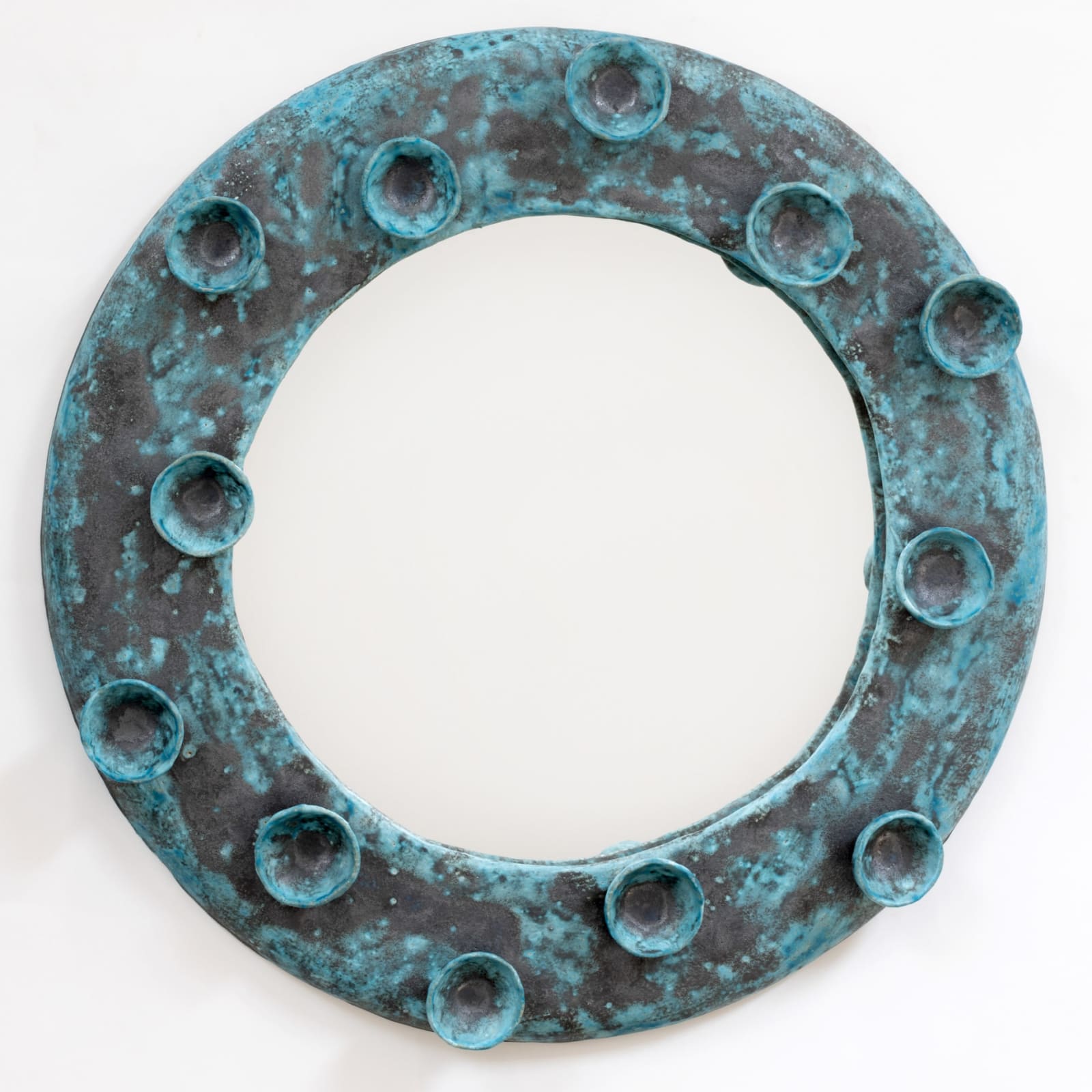 William Coggin, Turquoise Bubble Mirror