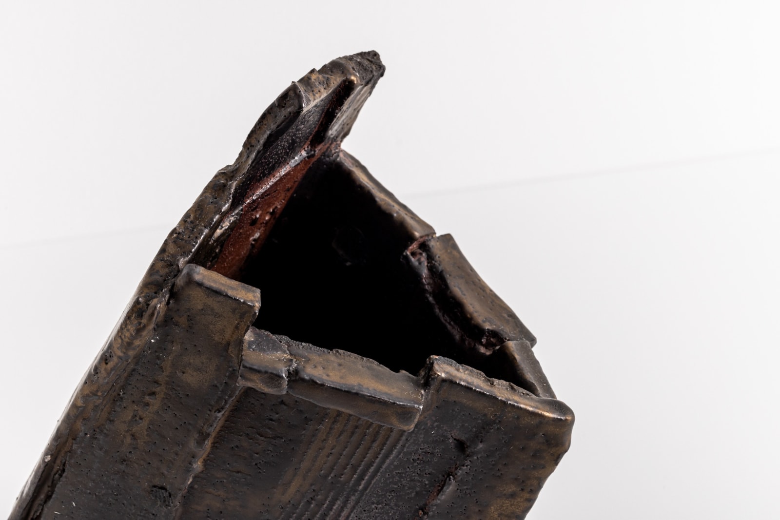 Jeff Shapiro, Bronze Slab Vessel