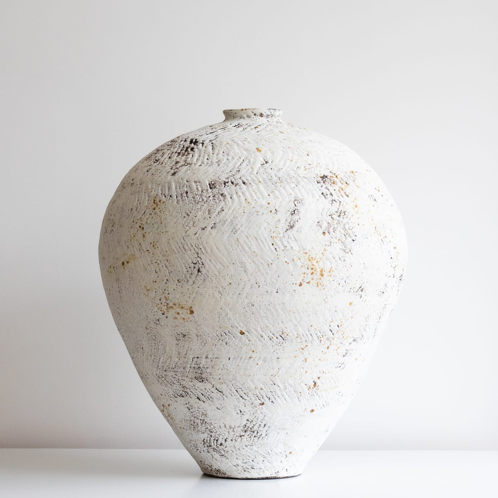 Lise Herud Braten, Large White Moon Vase