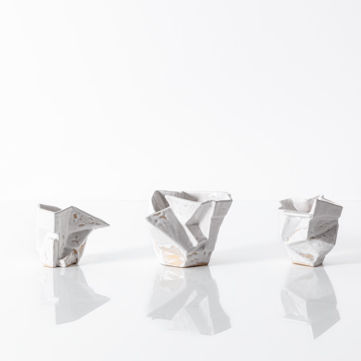 R. A. Pesce, Trio of Mini Brutalist Vessels