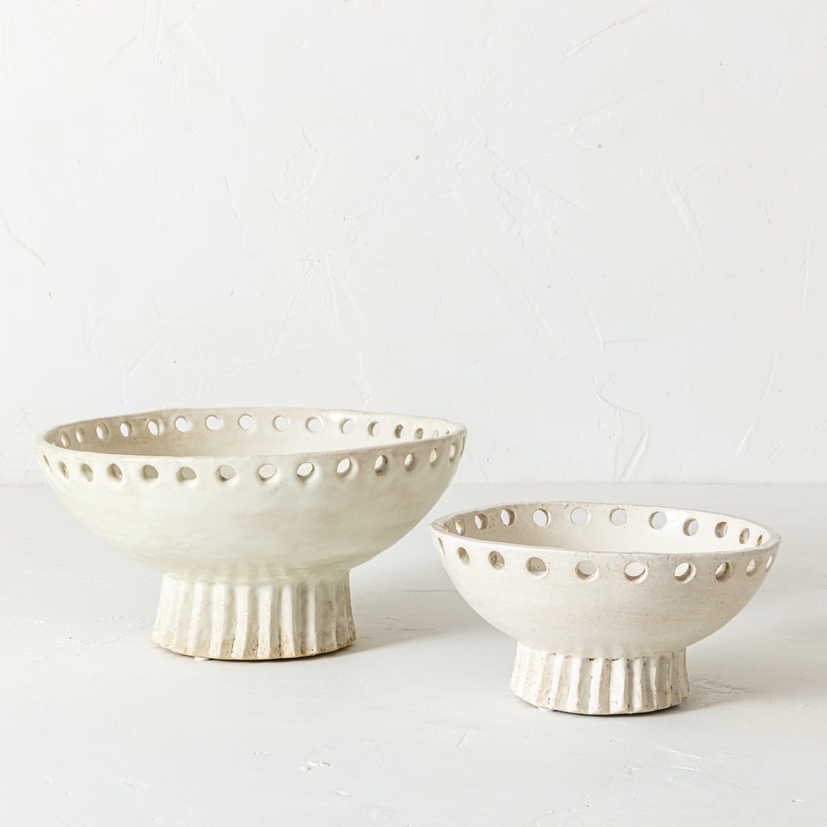 Christopher Maschinot, Large White Ceramic Bowl