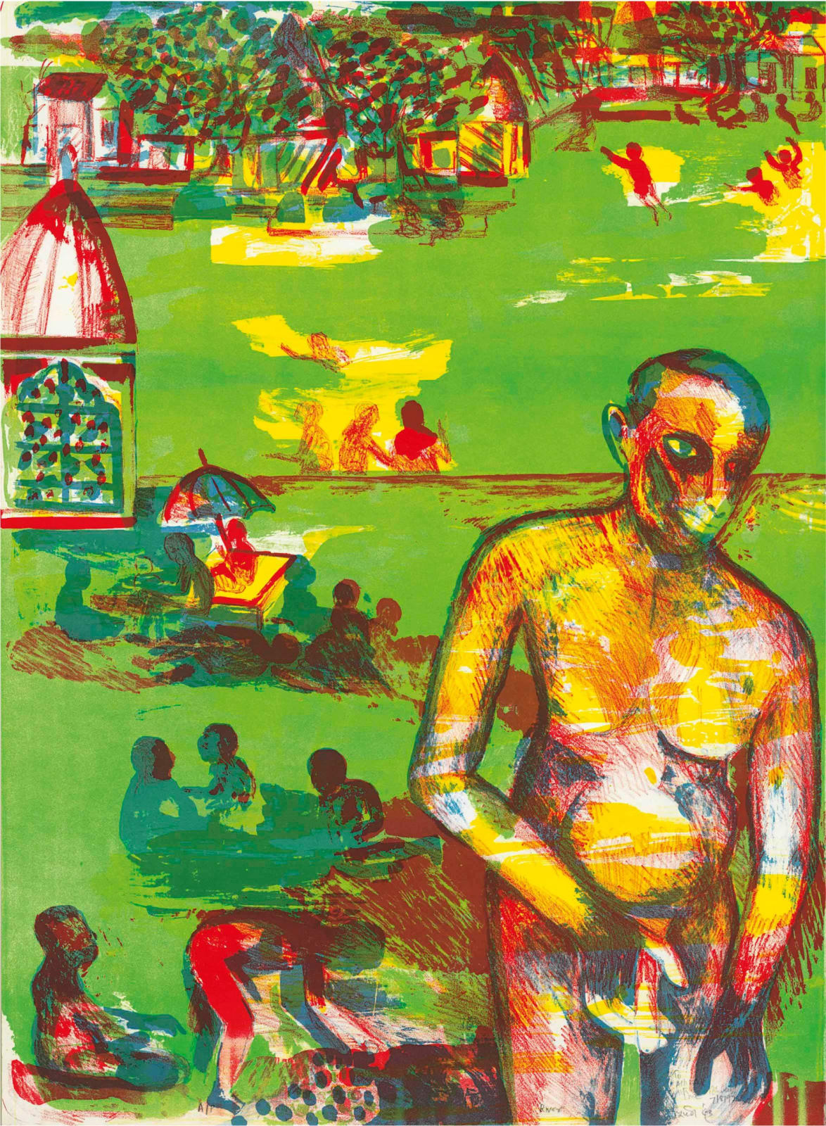 Bhupen Khakhar, River, 1993
