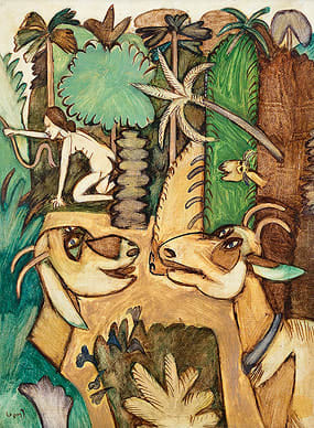 KG Subramanyan, Goats in Eden, 1987