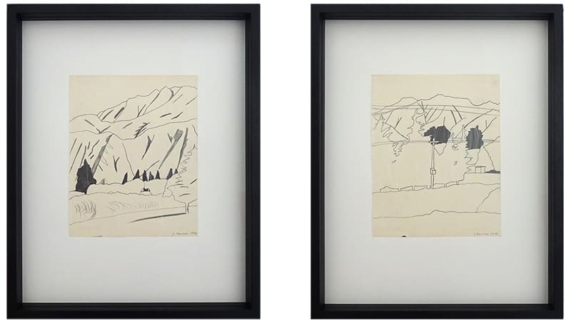 Jeffrey Harris, Central Otago Diptych, 1970