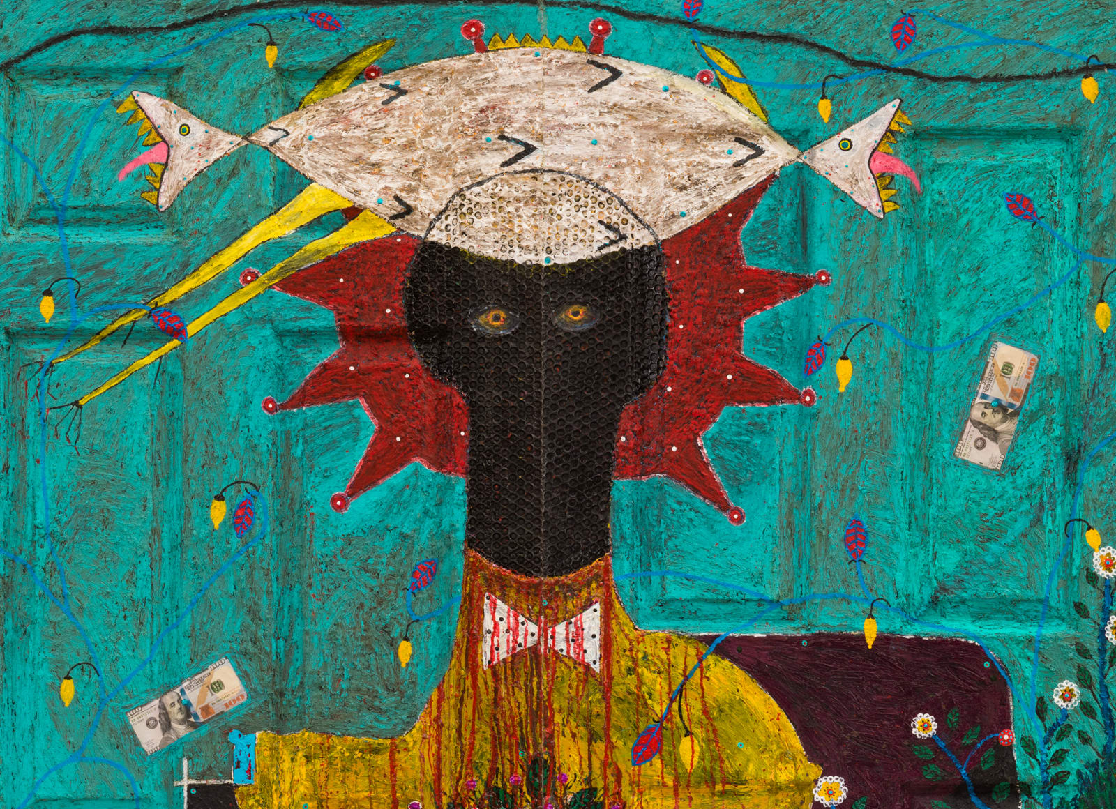 Adjani Okpu-Egbe, Fabricated Anthropology (Quadriptych), 2019