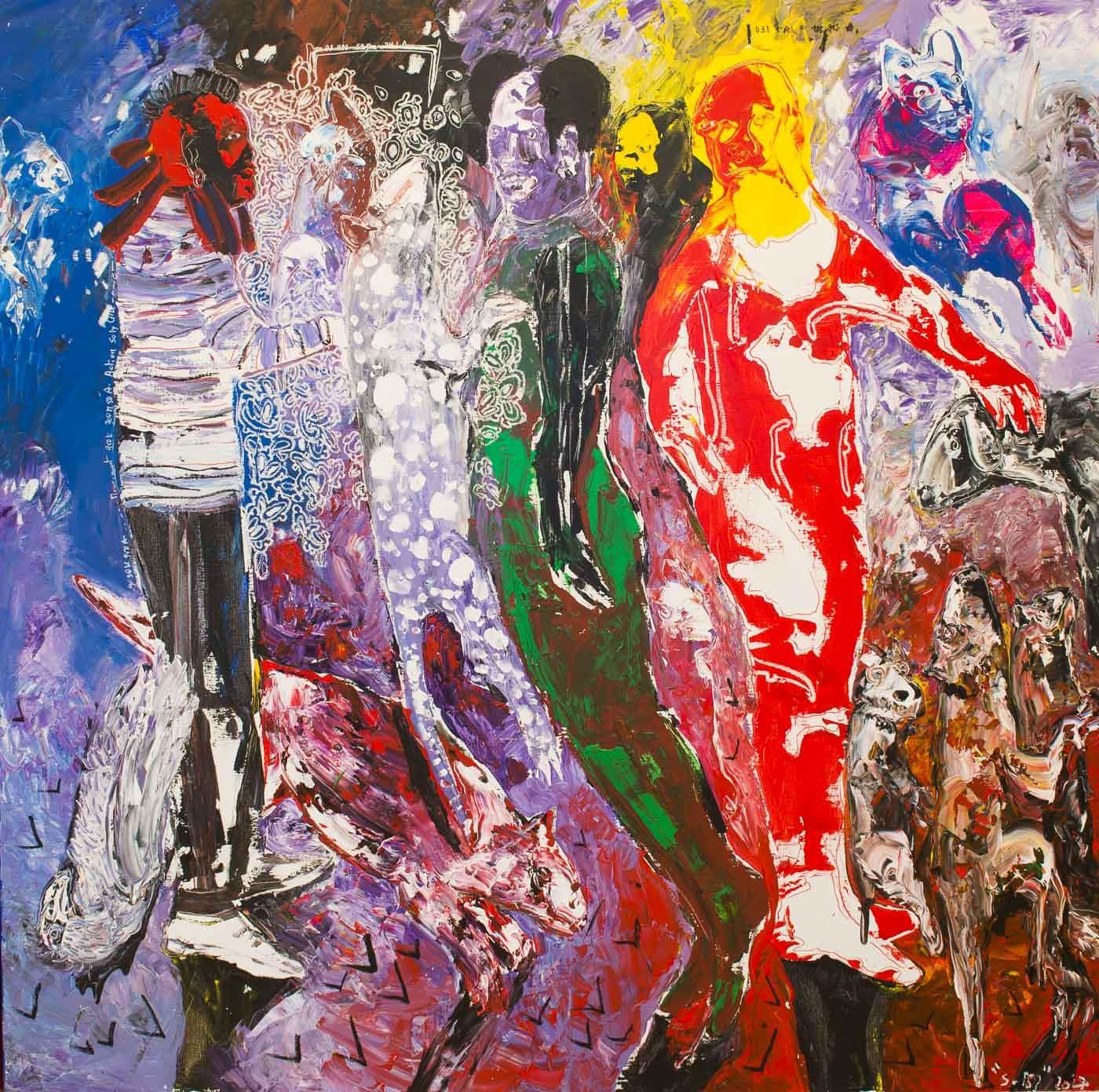 Soly Cissé, Men and Lives II, 2017