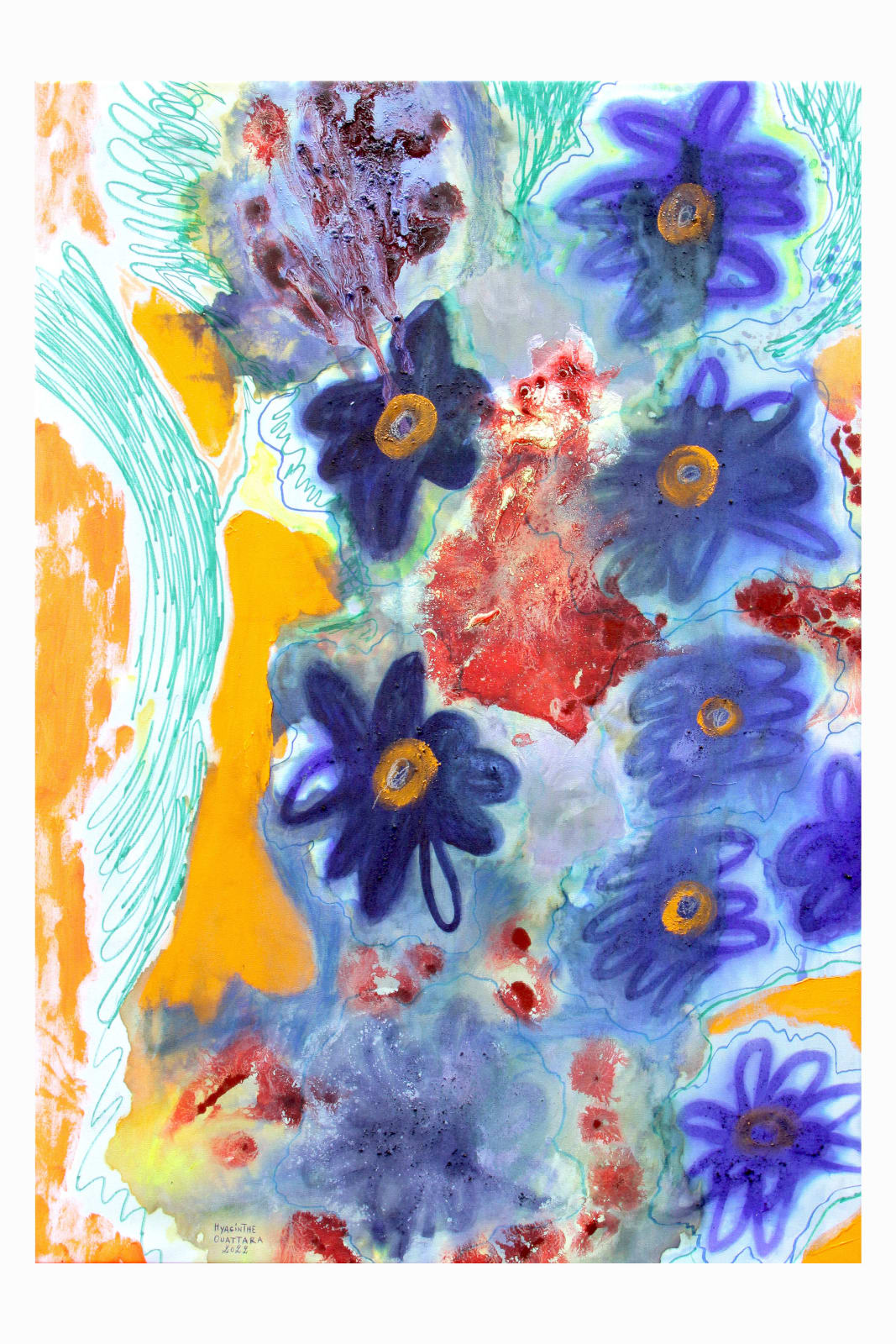 Hyacinthe Ouattara, Sunflower III, 2022