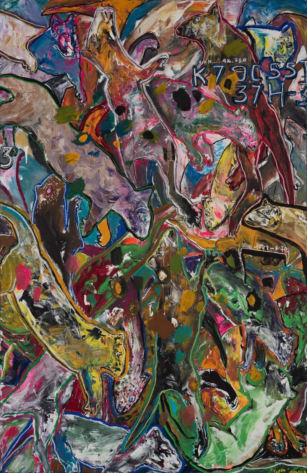 Soly Cissé, Untitled (Triptych), 2018