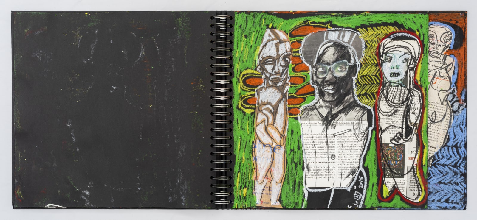 Soly Cissé, Black Book V (26 collages), 2016