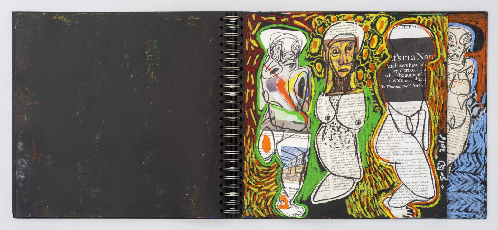 Soly Cissé, Black Book V (26 collages), 2016