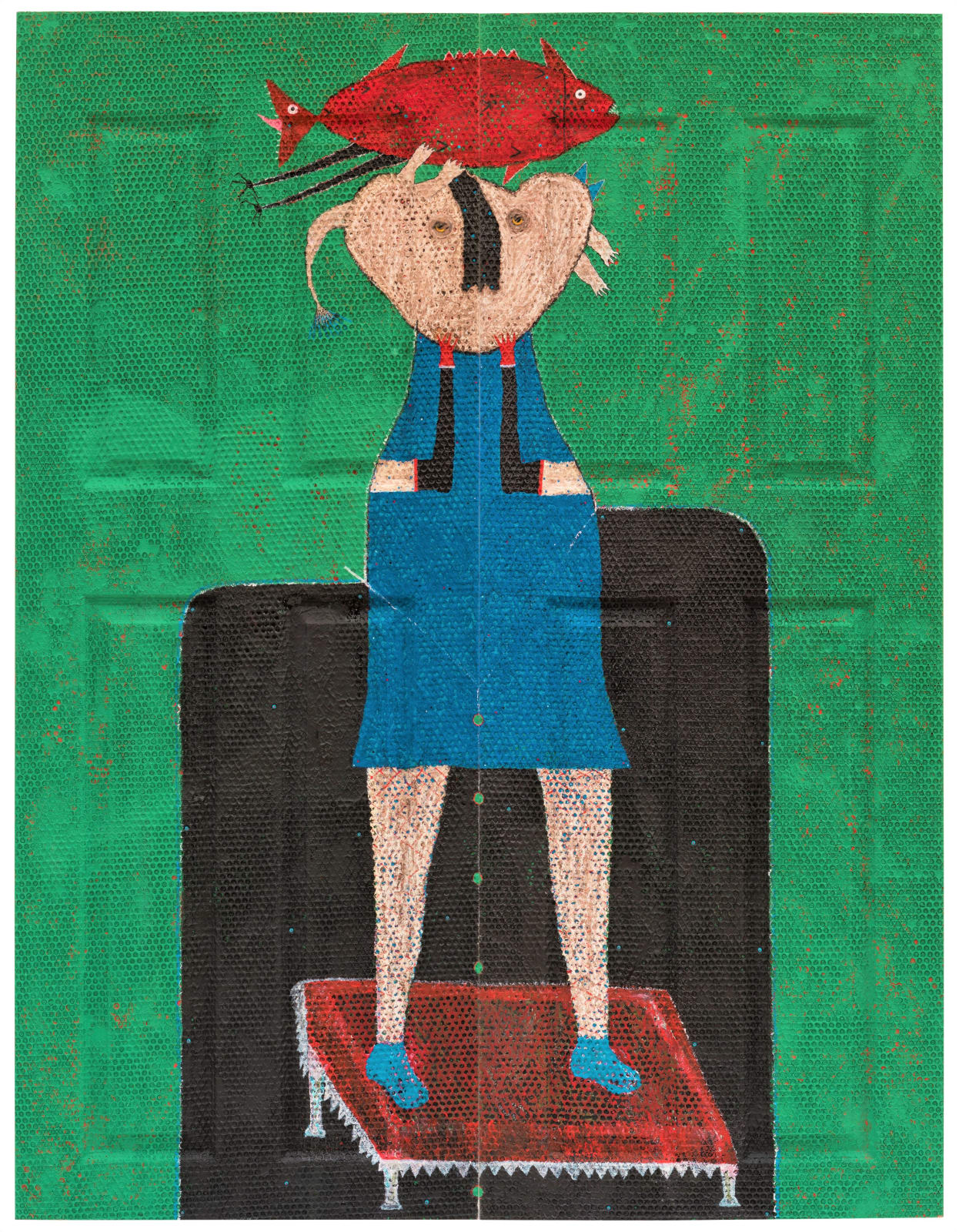 Adjani Okpu-Egbe, Takumbeng's Creed, Ambazonian Fortress ( Diptych), 2019