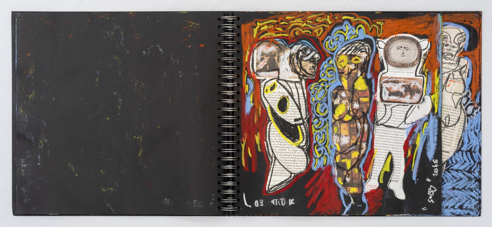 Soly Cissé, Black Book V (26 collages), 2016
