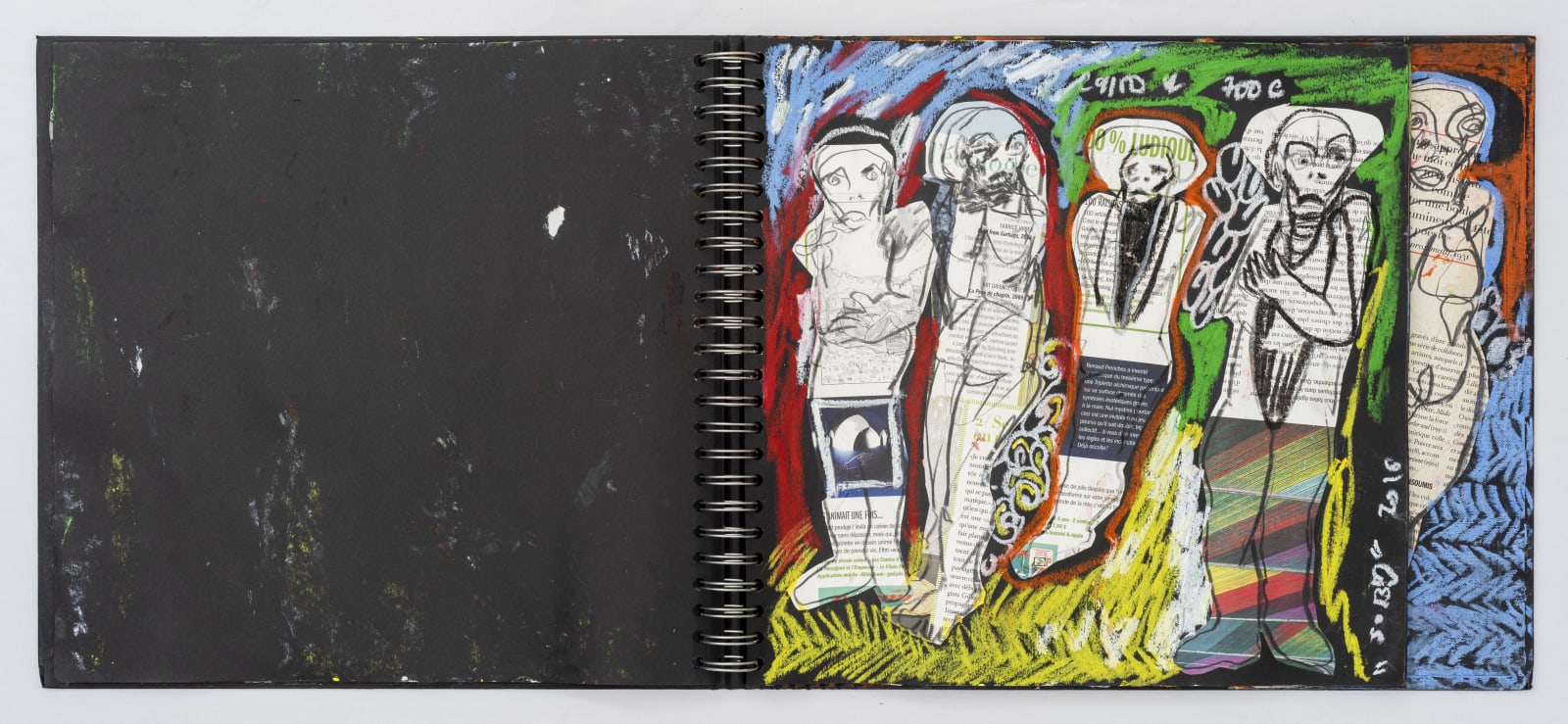 Soly Cissé, Black Book V (26 collages), 2016