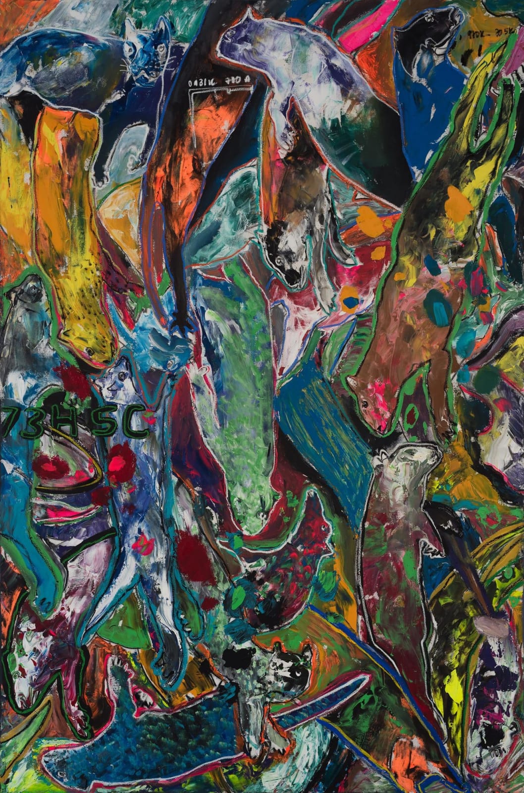 Soly Cissé, Untitled (Triptych), 2018