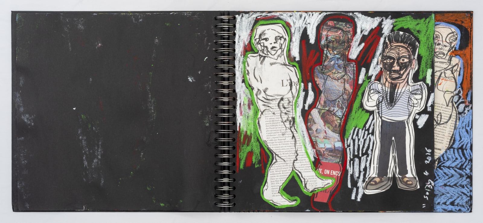 Soly Cissé, Black Book V (26 collages), 2016