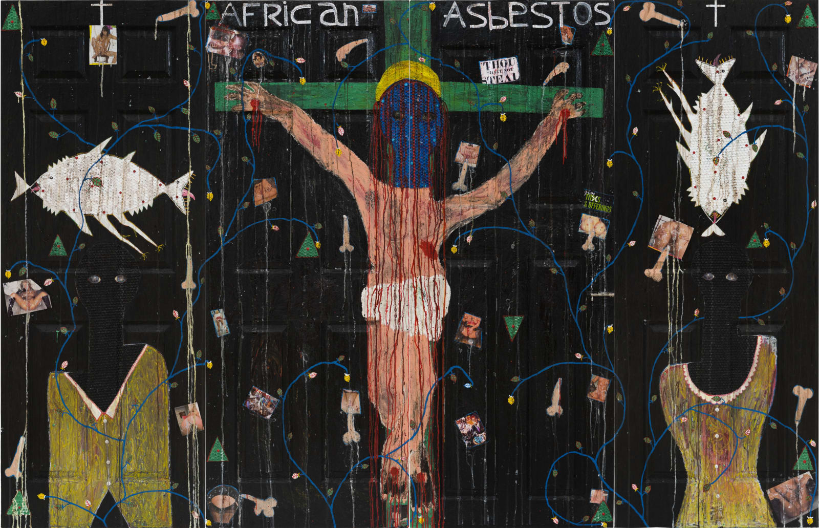 Adjani Okpu-Egbe, African Asbestos (Quadriptych), 2019