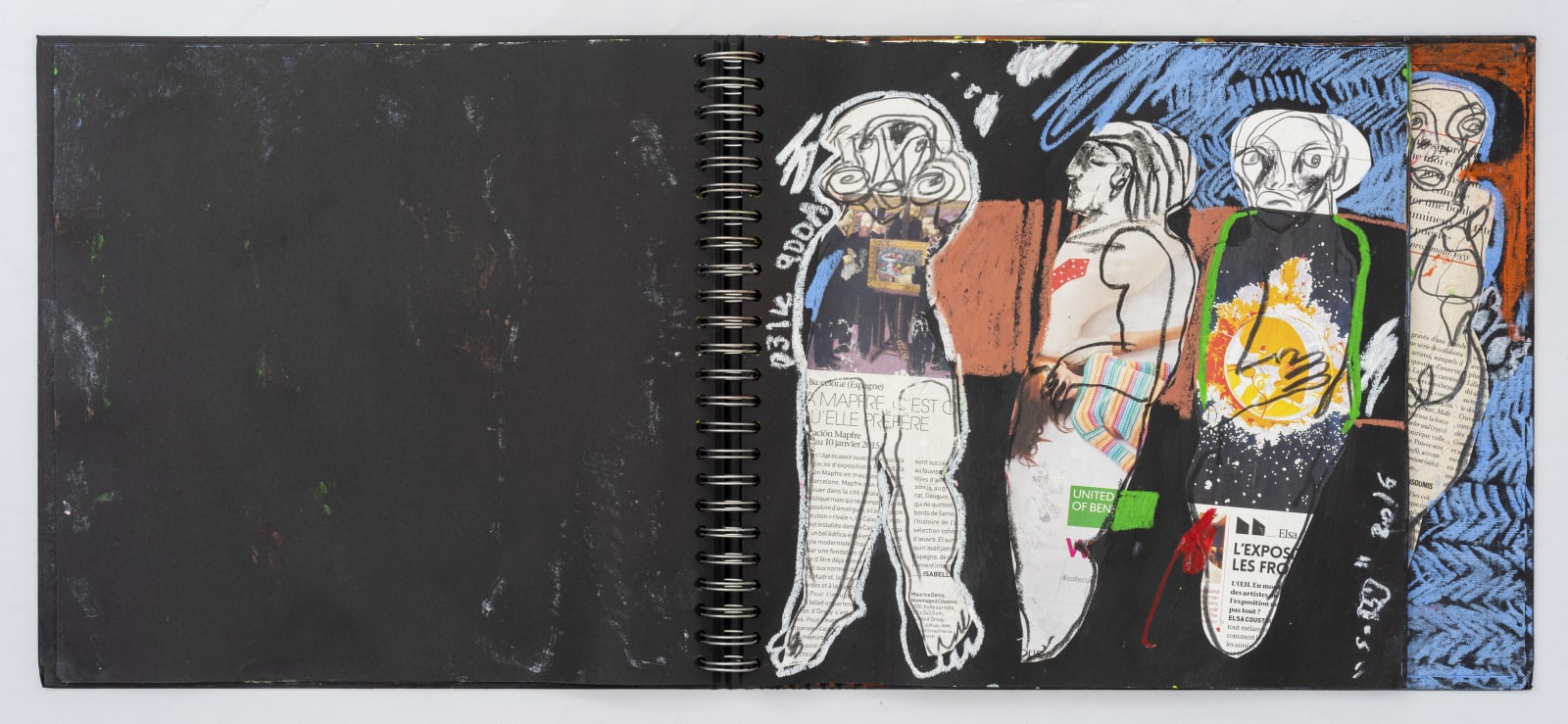 Soly Cissé, Black Book V (26 collages), 2016