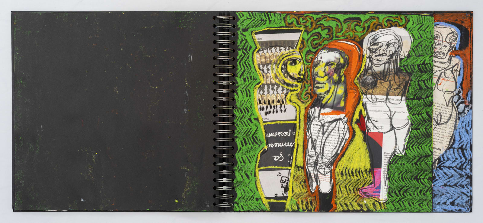 Soly Cissé, Black Book V (26 collages), 2016