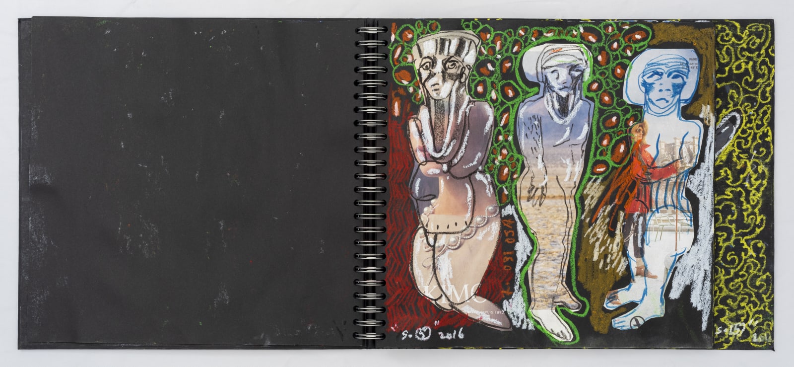 Soly Cissé, Black Book VII (26 collages), 2016