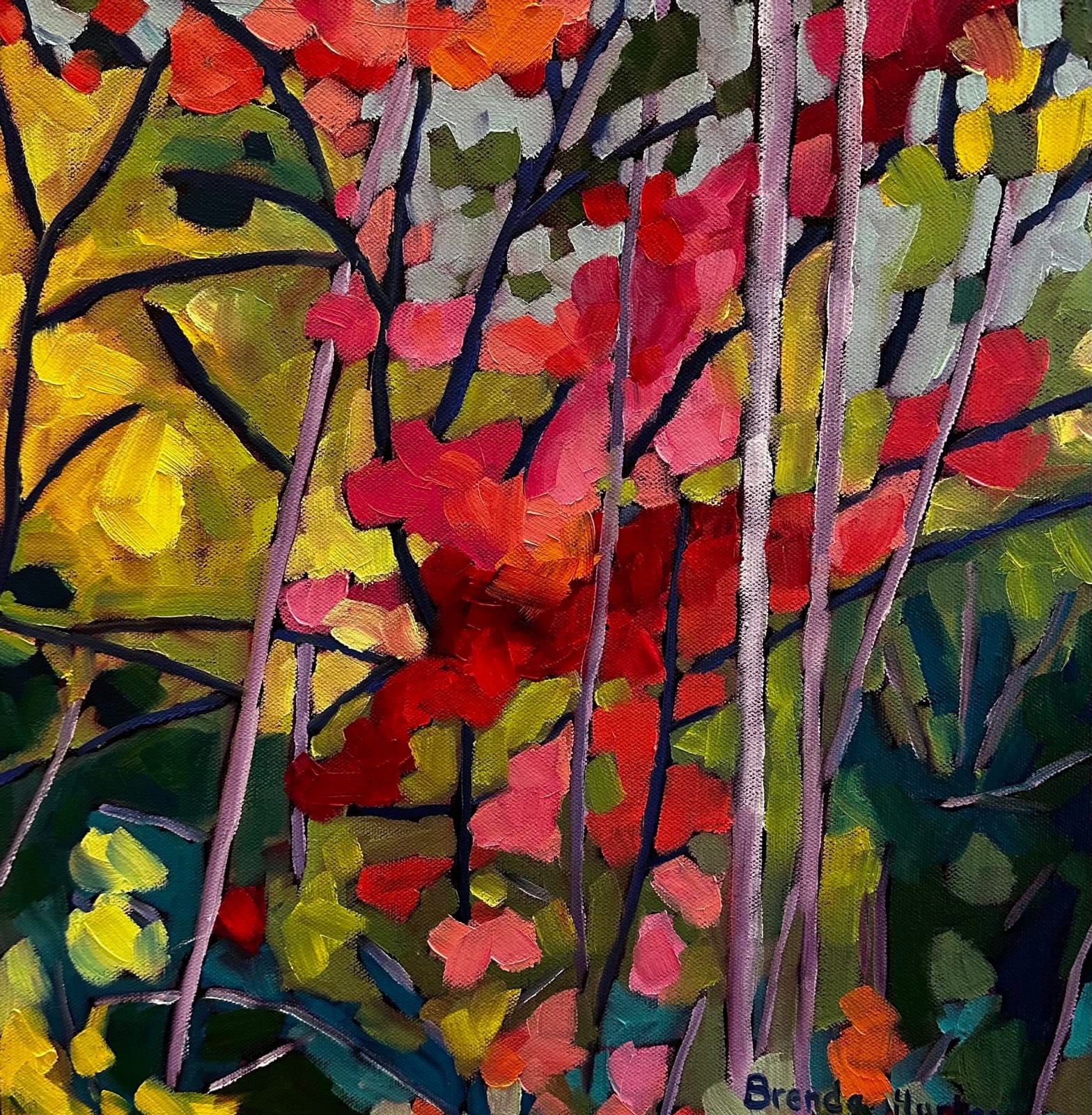 Brenda Hurley, Rosey Autumn Day II