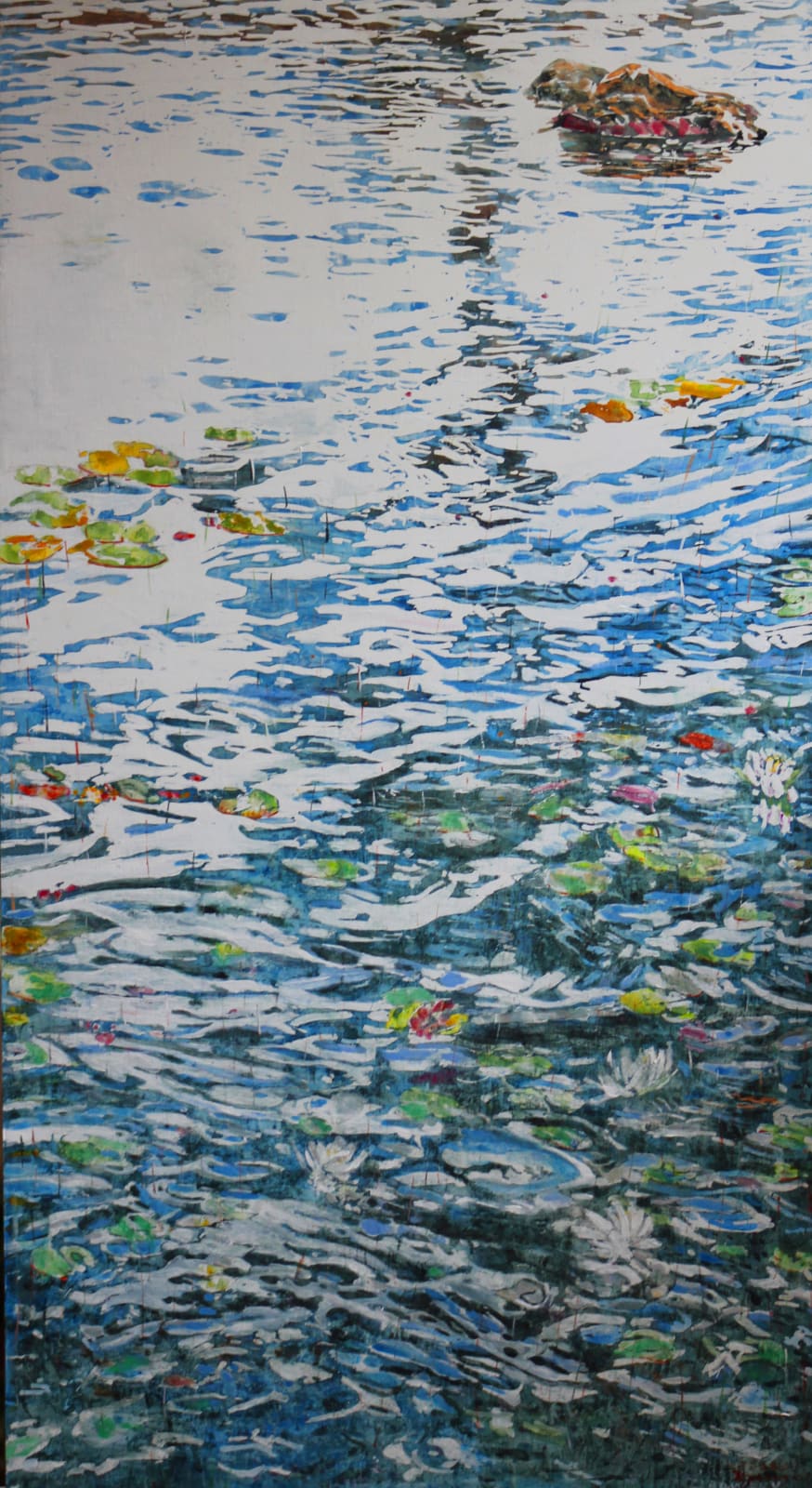 Micheal Zarowsky, Summer Water Dazzle with Lilies 6