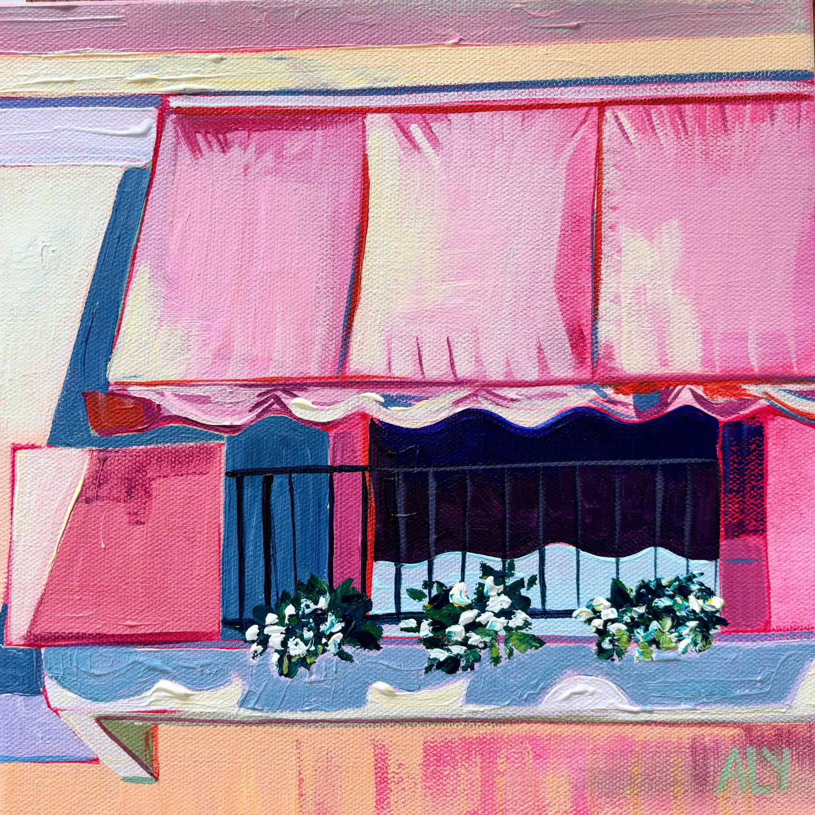 Aly Rosenzweig, Pink Awning, 2025