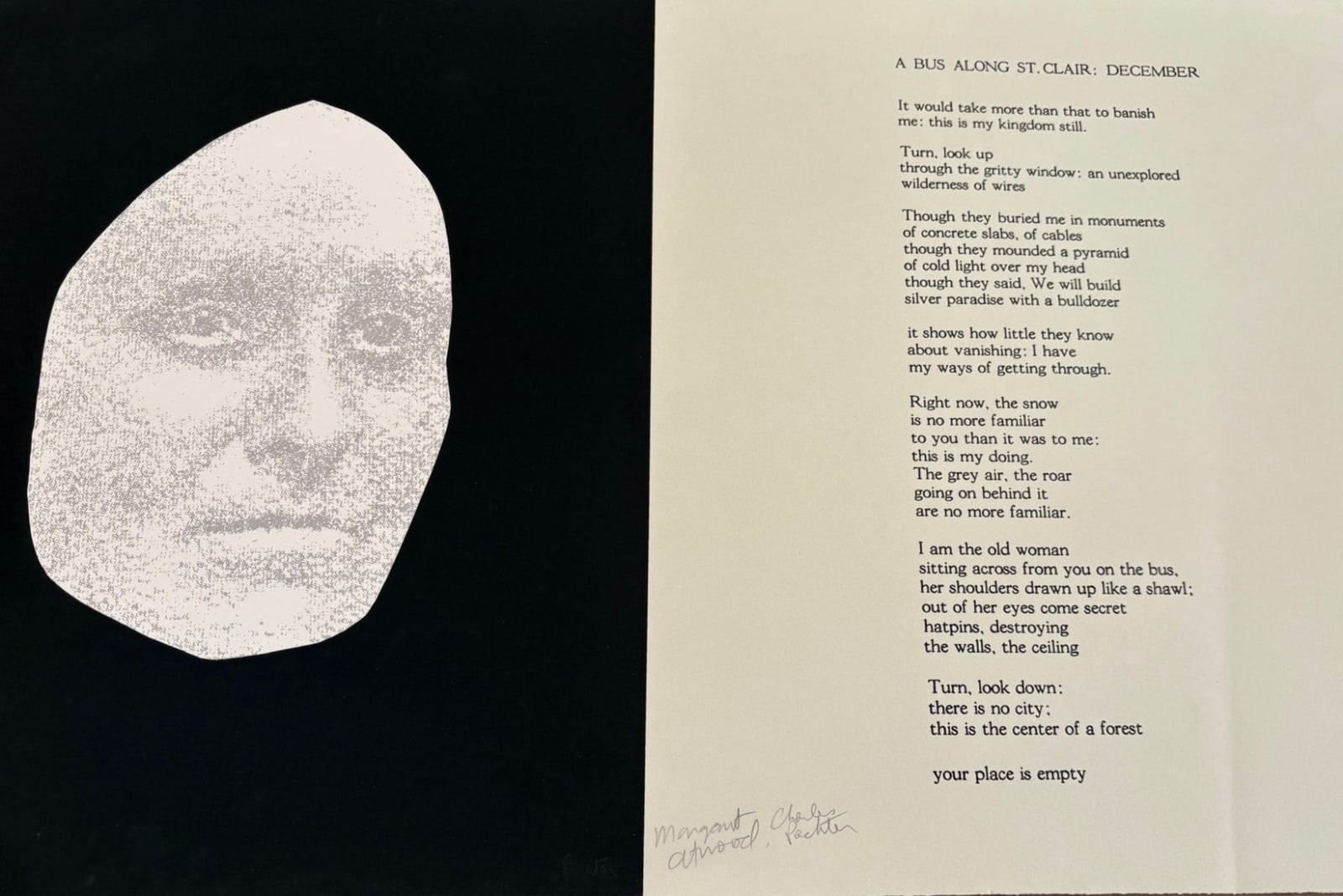 Charles Pachter, A BUS ALONG ST. CLAIR: DECEMBER