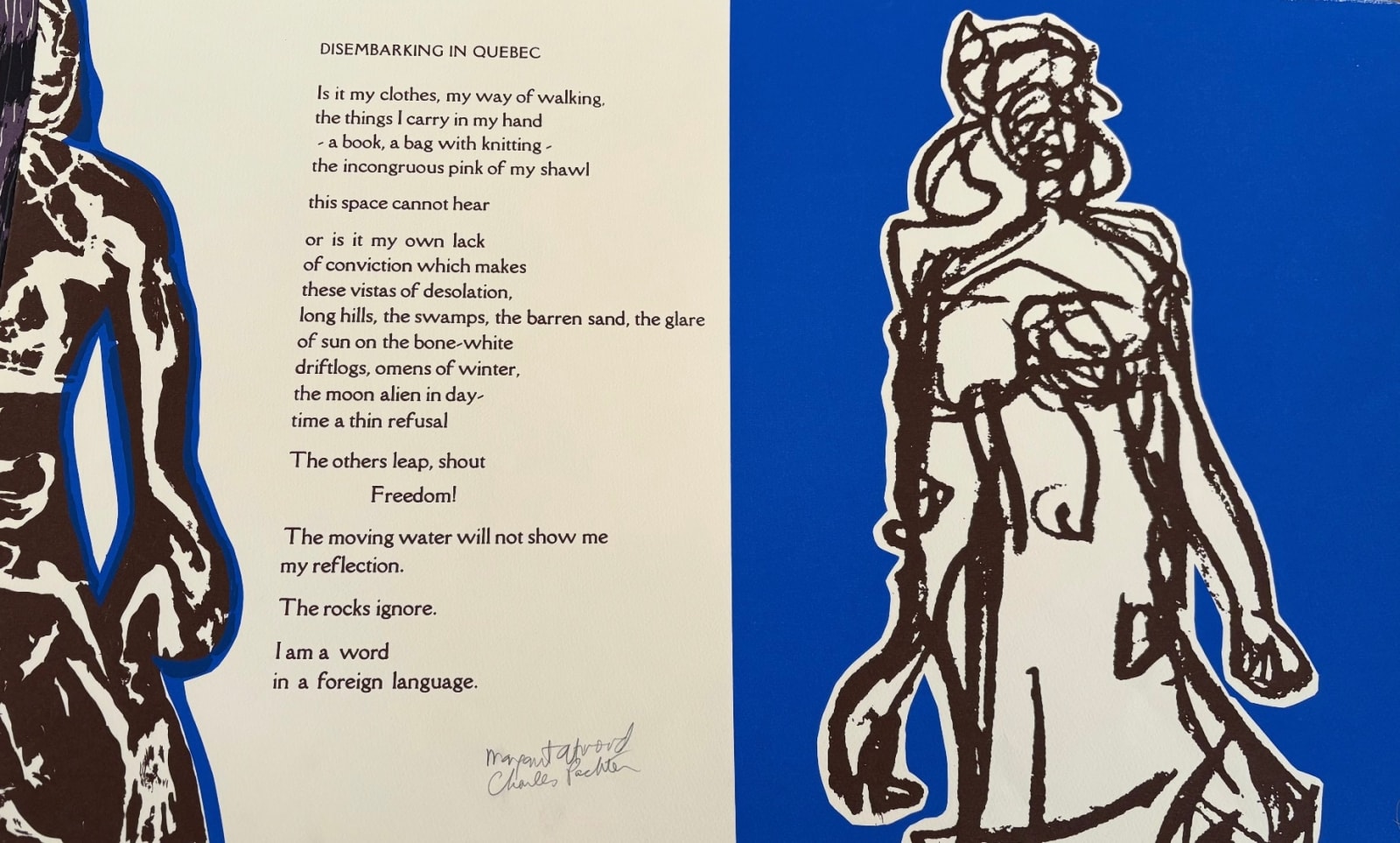 Charles Pachter, DISEMBARKING IN QUEBEC