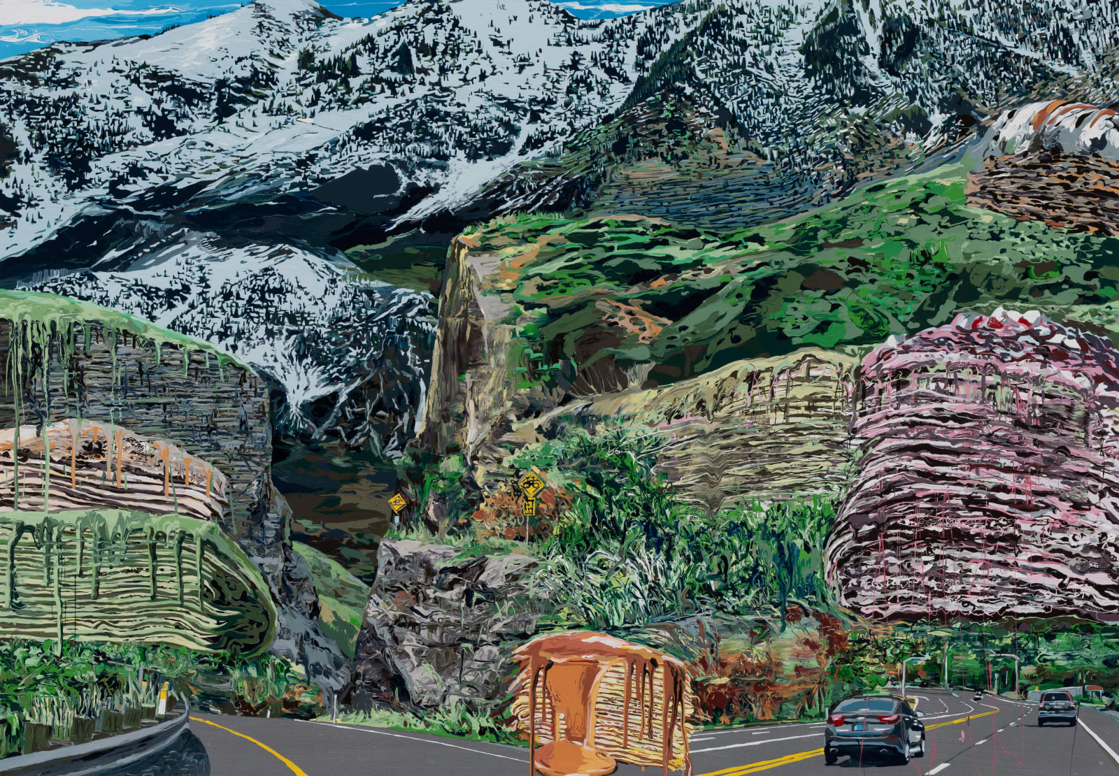 Yujim Kang, Crepe cake canyon 1,, 2023