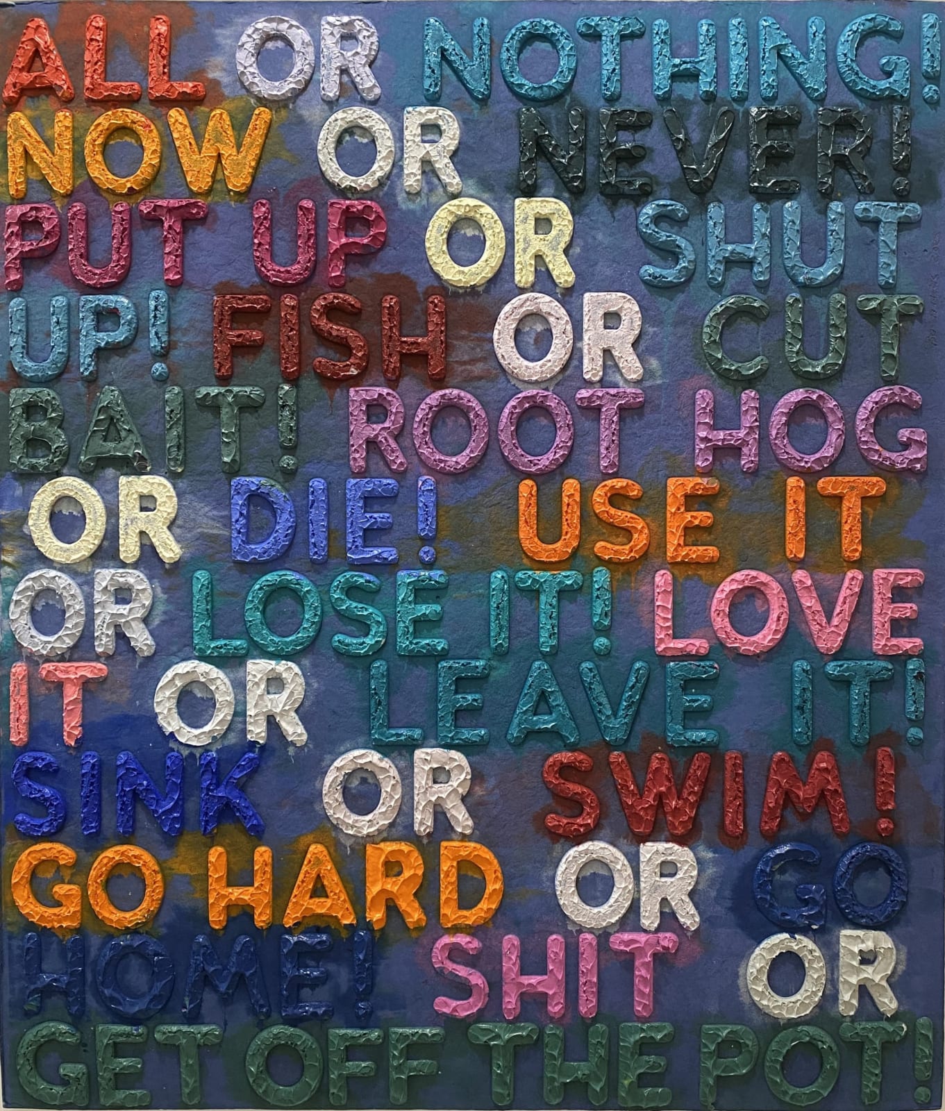 Mel Bochner, All or Nothing, 2023