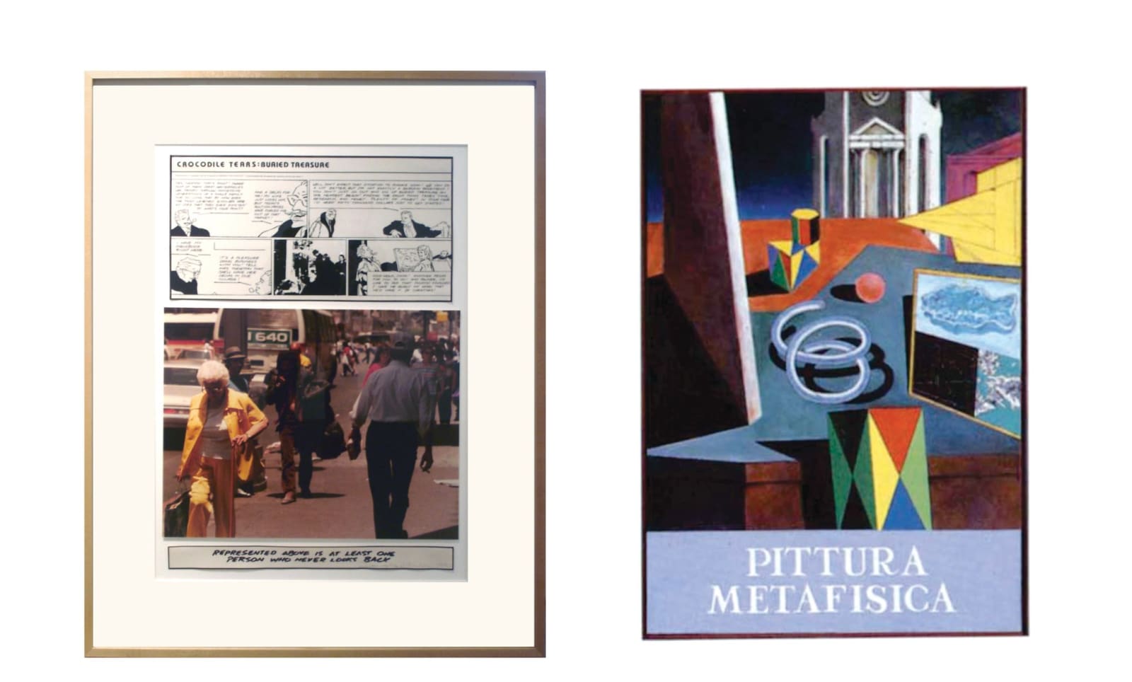 DOUGLAS HUEBLER, Crocodile Tears: Buried Treasure (De Chirico V), 1990