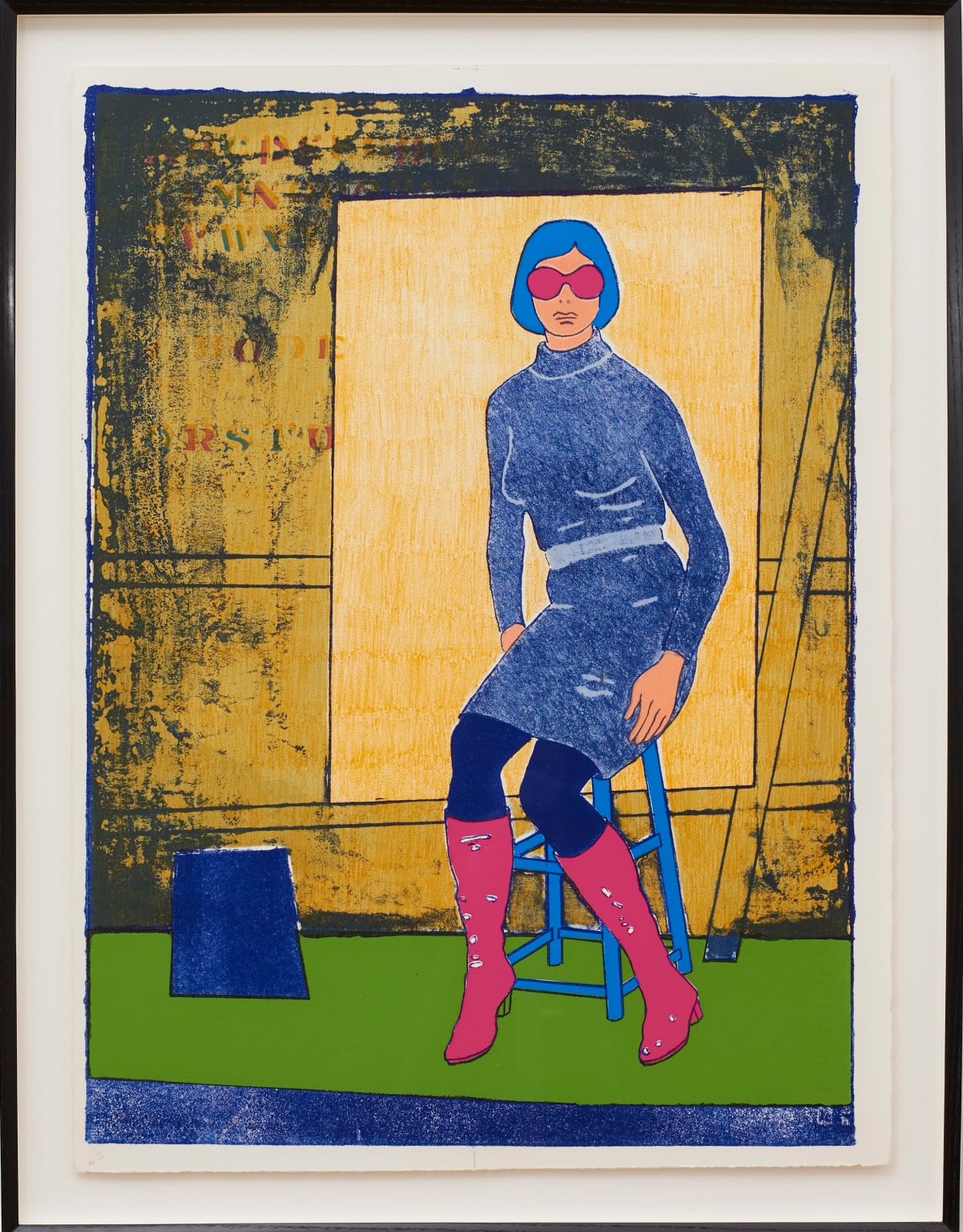 Painting of female body varying and repeating pages