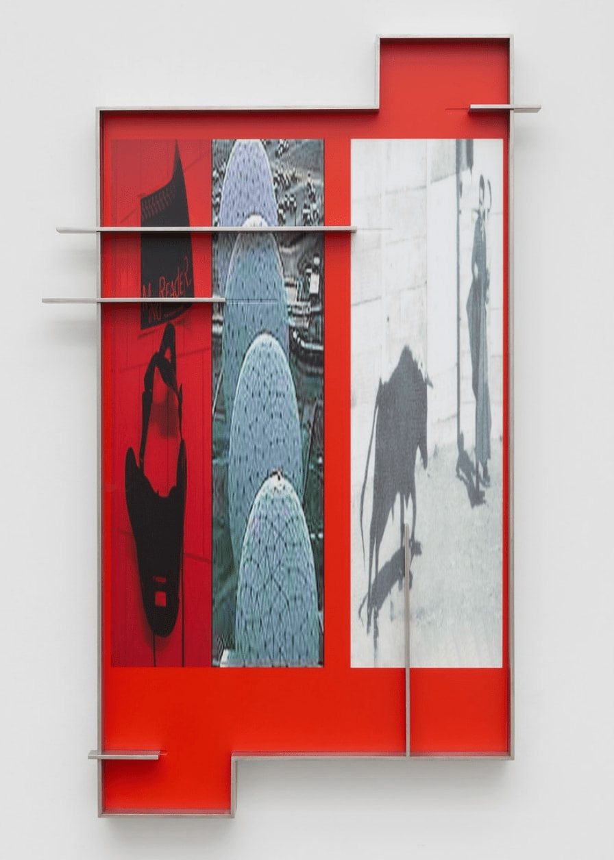 Stainless steel composition with images printed on it