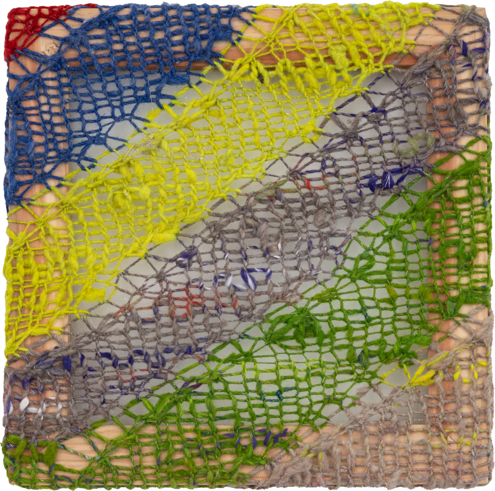 Abstract knitted square