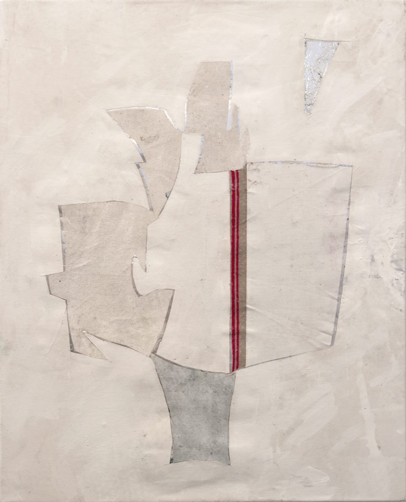 Abstract collage comprised of geometric shapes