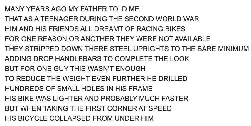 Text reading in all caps 