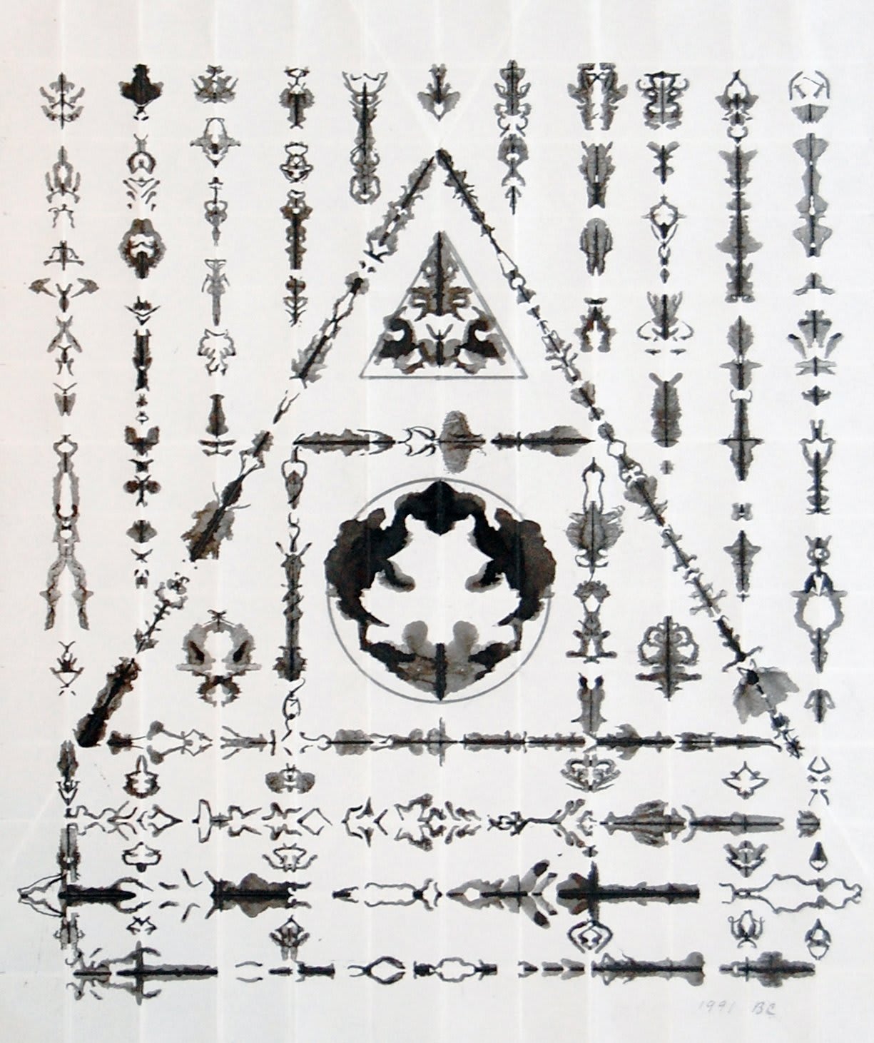 BRUCE CONNER, UNTITLED, AUGUST 2, 1991 (CT 1538), 1991