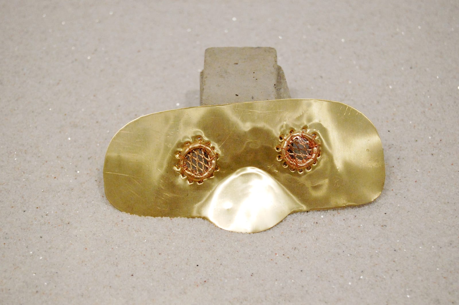 Jewelry, gold mask