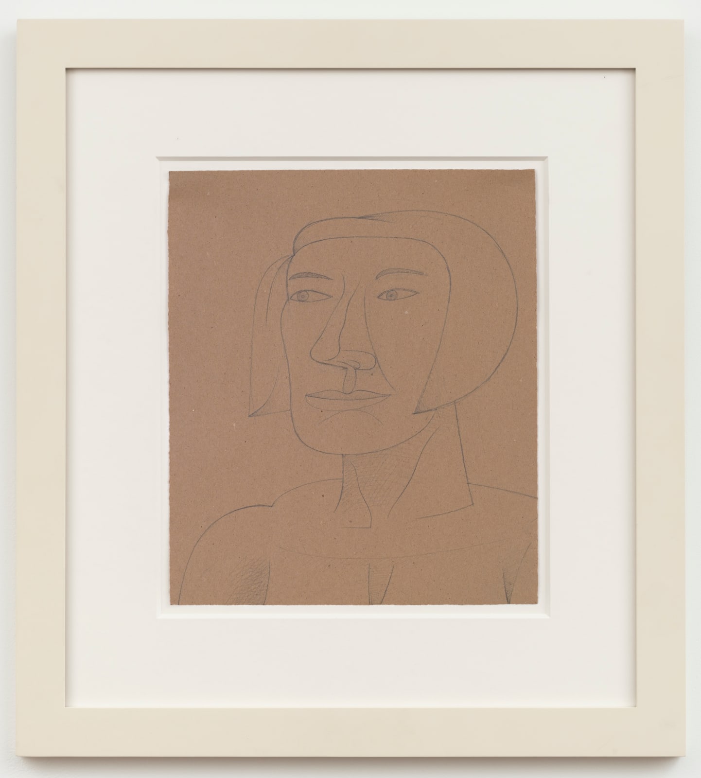 Drawing of a man on paper