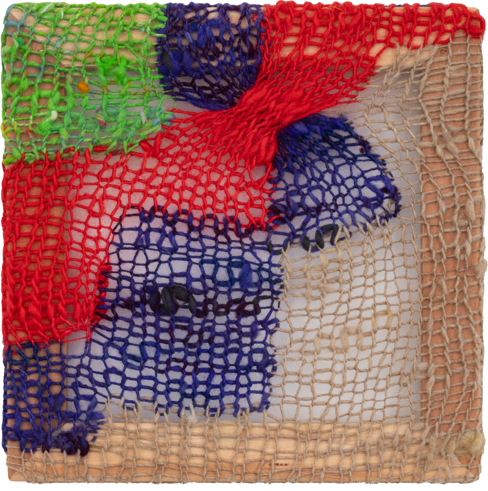 Abstract knitted square