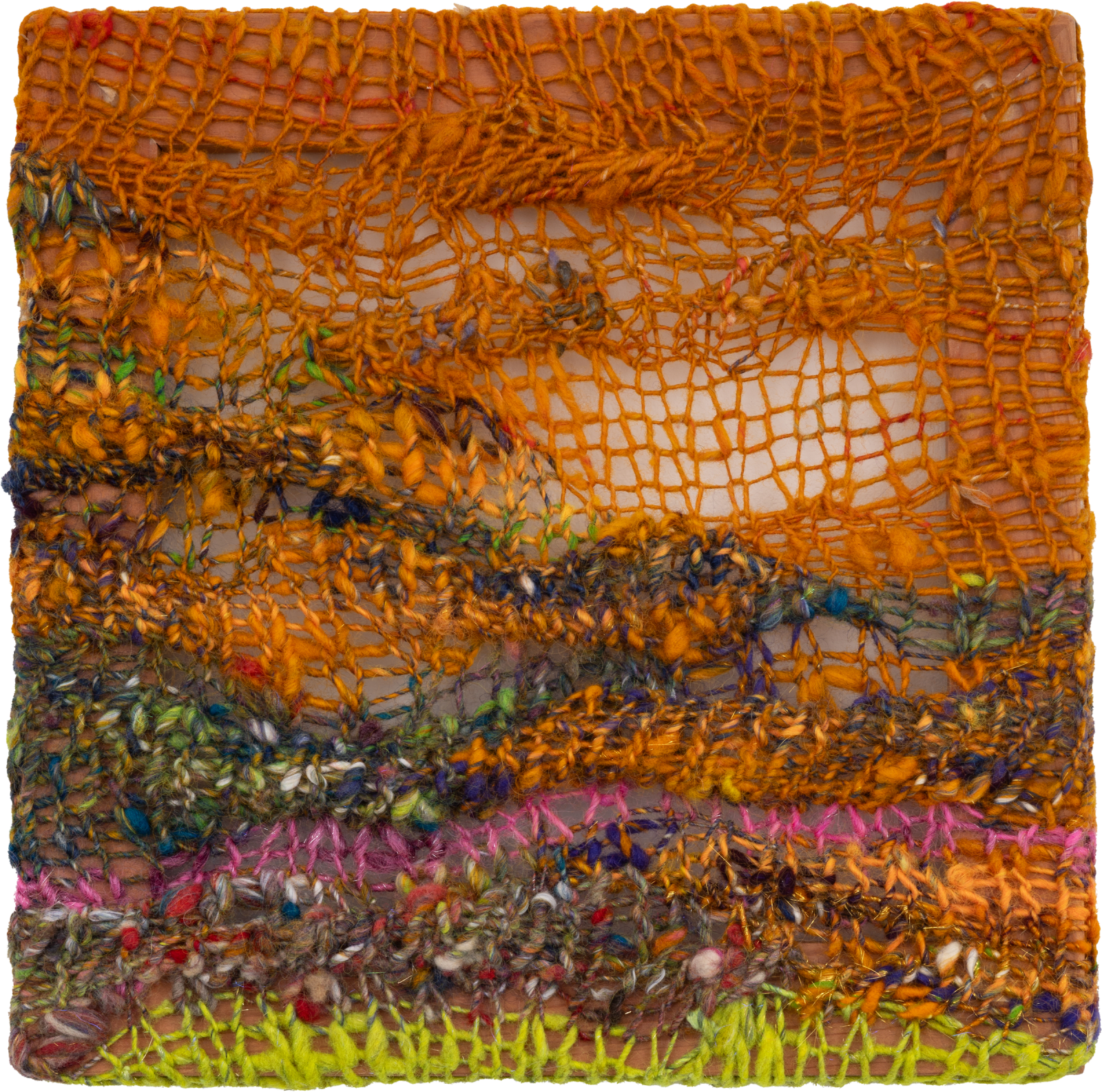 Abstract knitted square