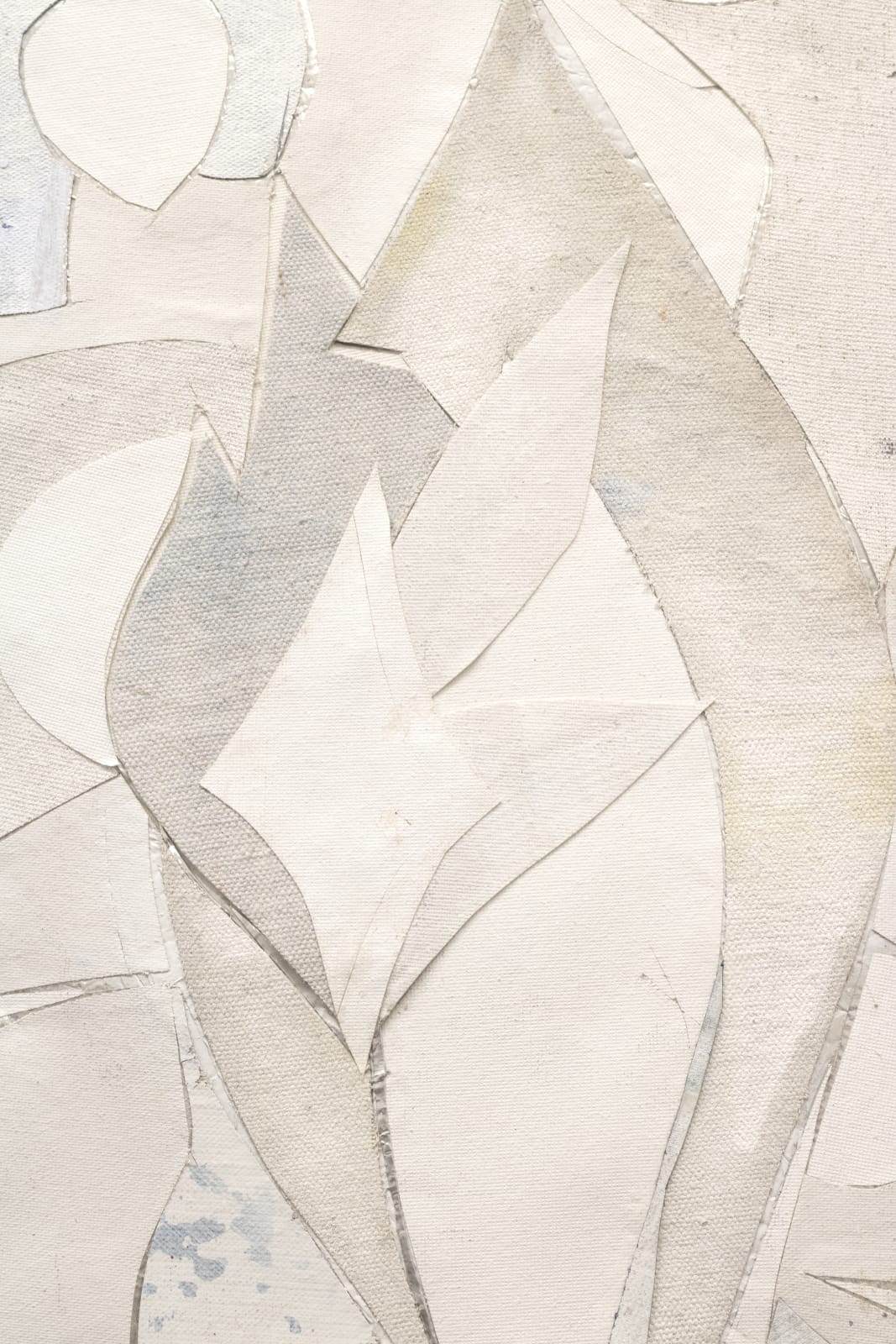 Abstract collage created from cut-up paintings and studio detritus.