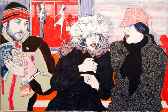 Rendering of a party