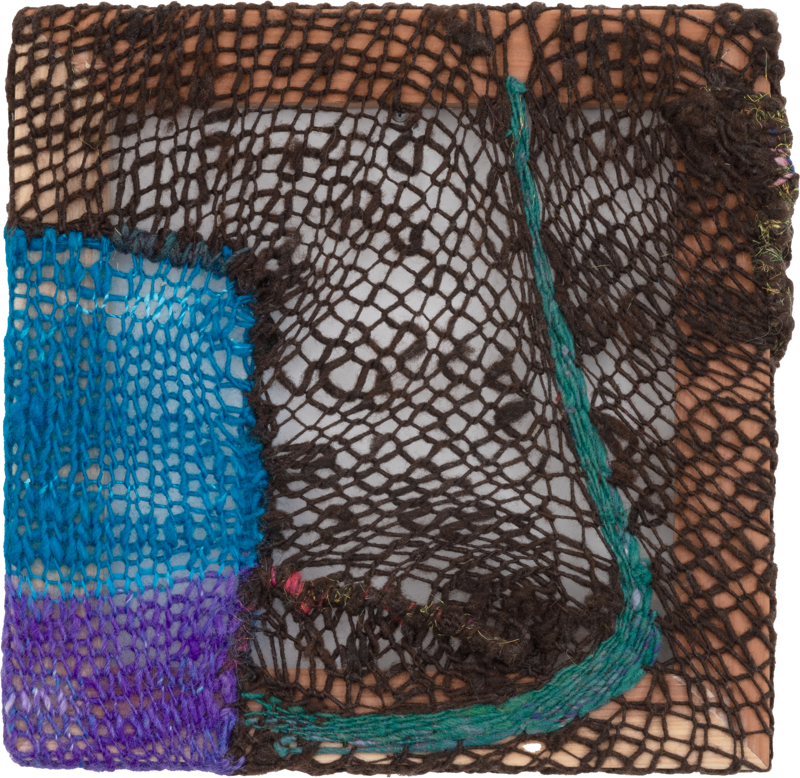 Abstract knitted square